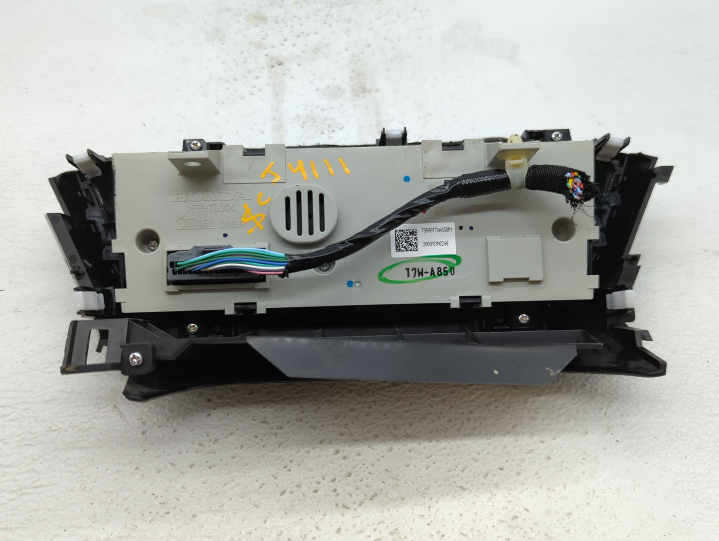 2016-2022 Honda Hr-V Climate Control Module Temperature AC/Heater Replacement P/N:79600T7WA850M1 79600-T7W-A840-M1 Fits OEM 