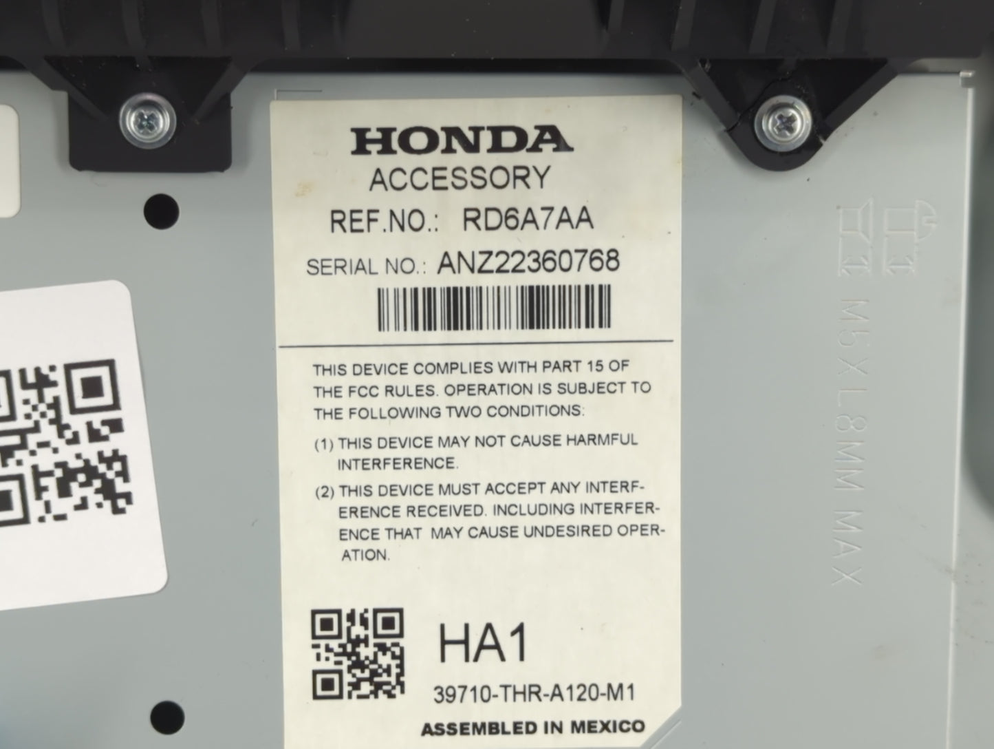2021 Honda Odyssey Information Display Screen - Oemusedautoparts1.com