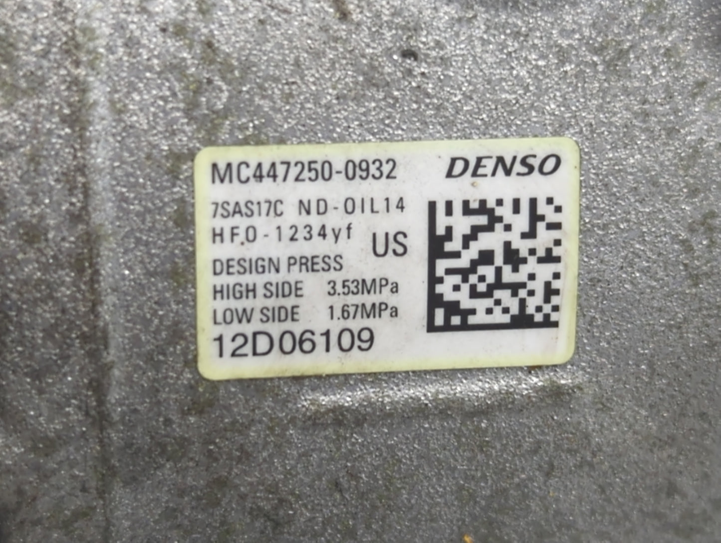 2021 Honda Odyssey Air Conditioning A/c Ac Compressor Oem - Oemusedautoparts1.com