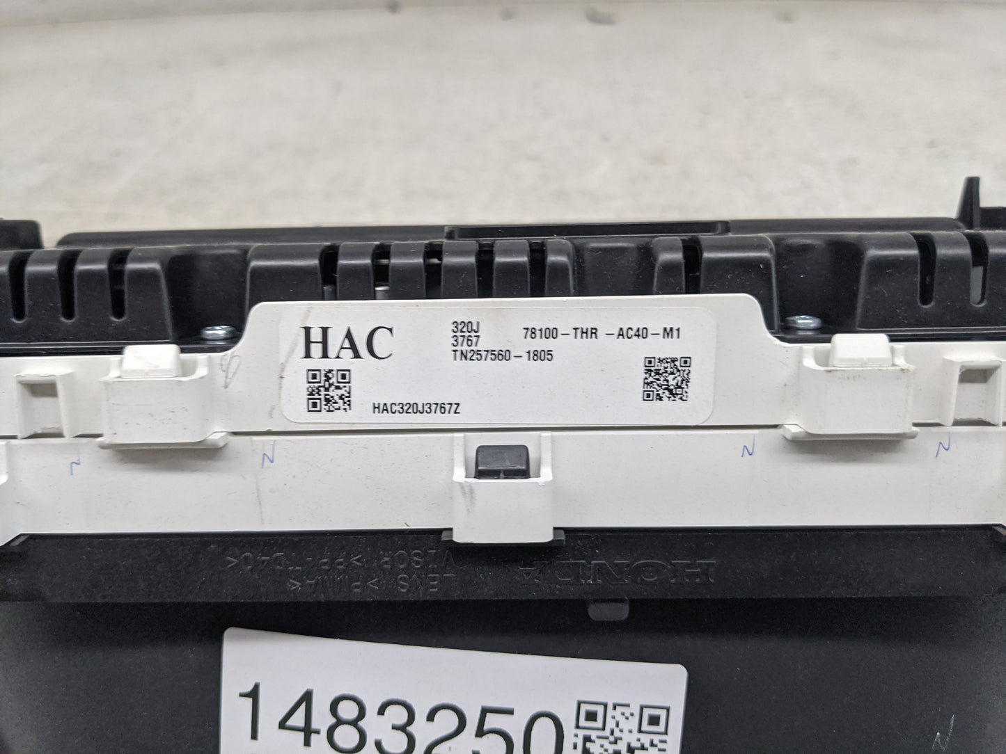2021 Honda Odyssey Instrument Cluster Speedometer Gauges P/N:78100-THR-AC40-M1 TN257560-1805, HAC320J3767Z Miles: Fits OEM U