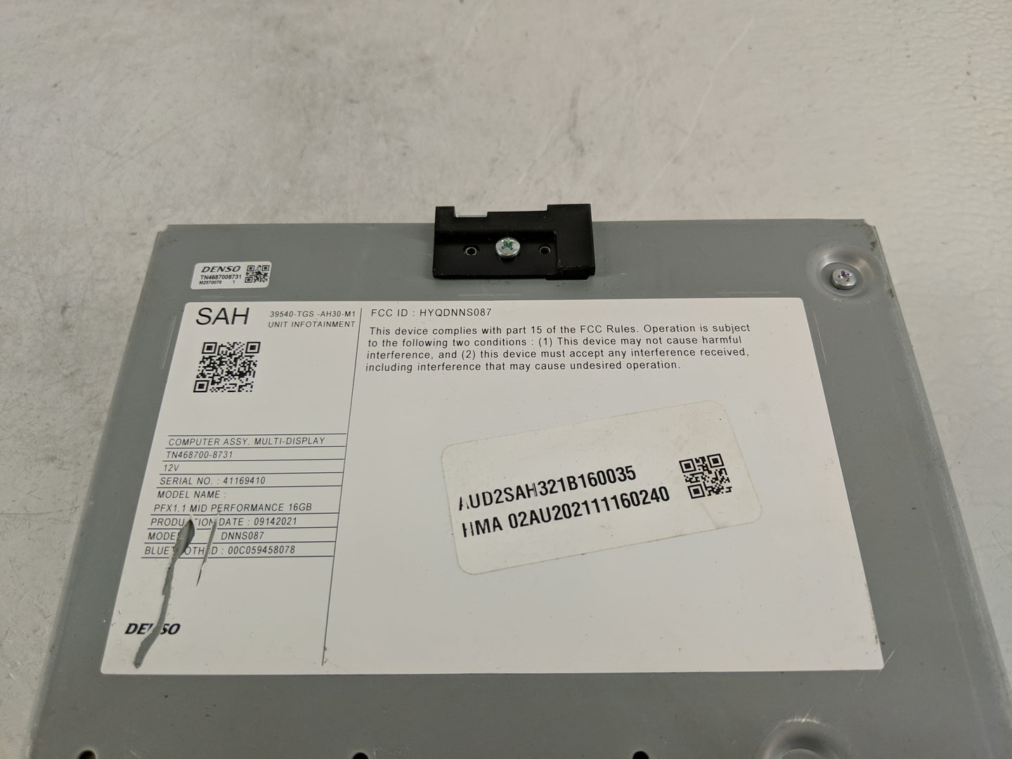 2021 Honda Passport Radio AM FM Cd Player Receiver Replacement Fits OEM Used Auto Parts - Oemusedautoparts1.com