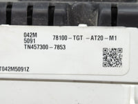 2021 Honda Passport Instrument Cluster Speedometer Gauges P/N:78100-TGT-AT20-M1 TN457300-7853 Miles: Fits OEM Used Auto Part