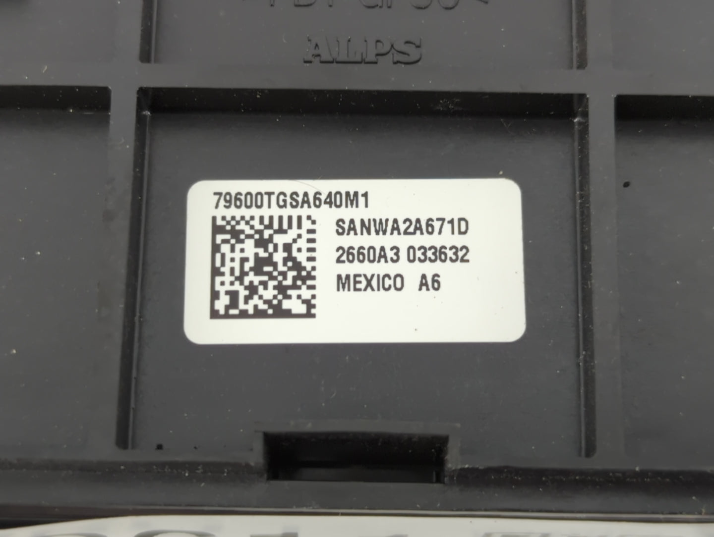 2019-2021 Honda Passport Climate Control Module Temperature AC/Heater Replacement P/N:2660A3 033632 Fits Fits 2019 2020 2021