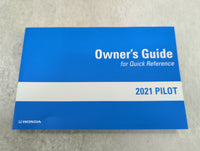 2021 Honda Pilot Owners Manual Book Guide P/N:00X31-TG7-G500 OEM Used Auto Parts - Oemusedautoparts1.com