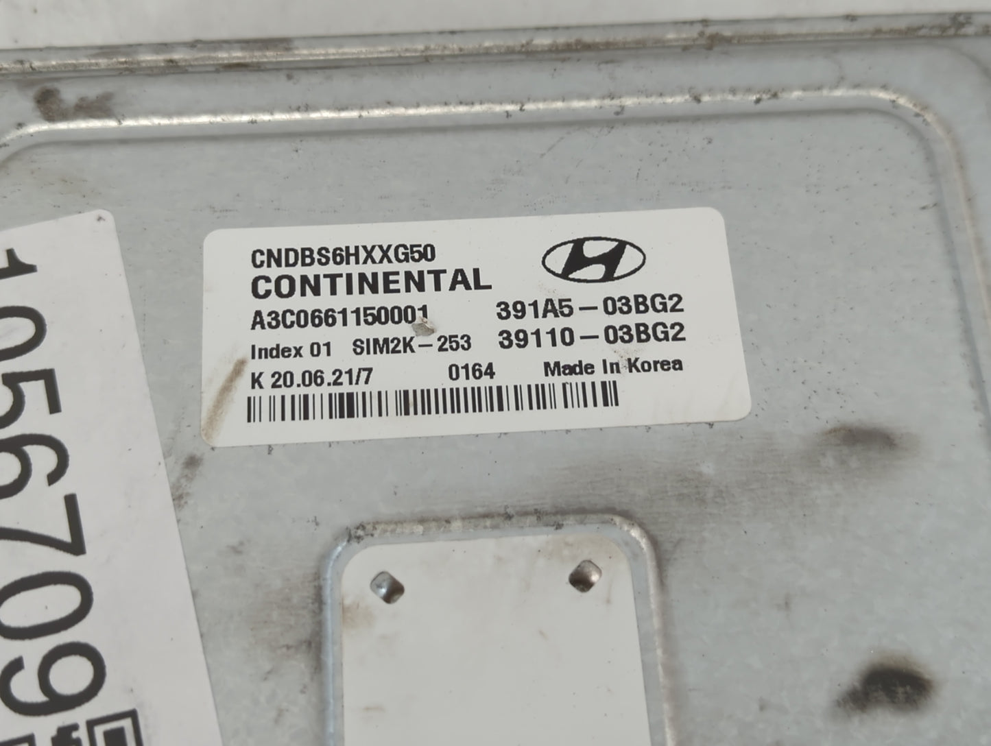 2021-2022 Hyundai Elantra PCM Engine Control Computer ECU ECM PCU OEM P/N:39110-03BG2 391A5-03BG2 Fits Fits 2021 2022 OEM Us
