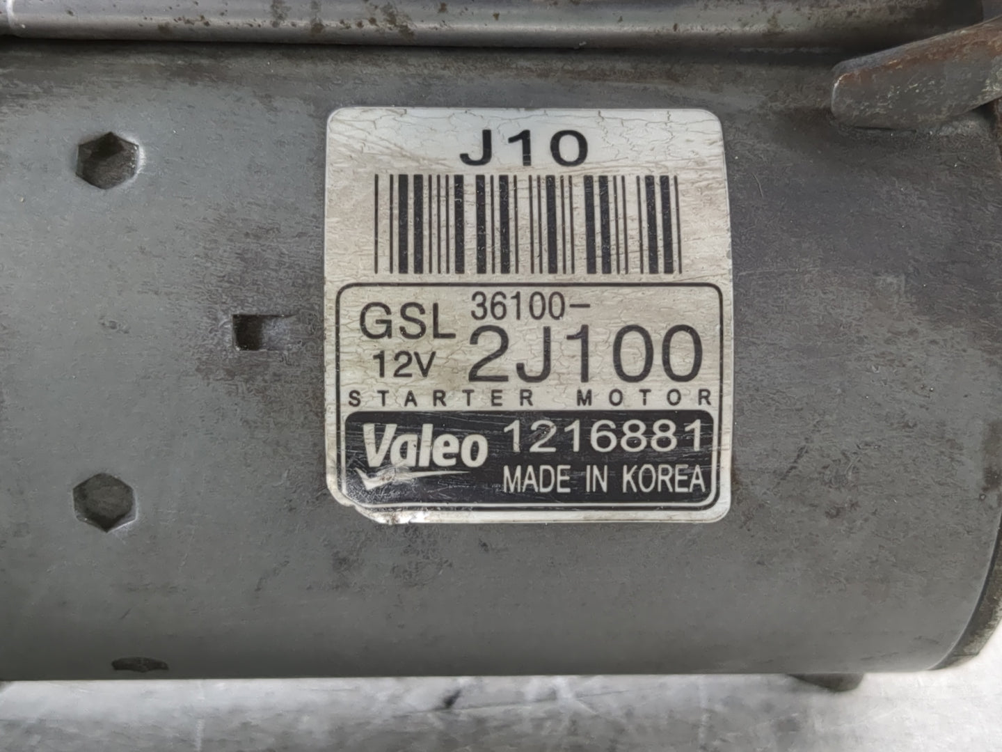 2021-2022 Hyundai Elantra Car Starter Motor Solenoid OEM P/N:36100-2J100 Fits Fits 2021 2022 OEM Used Auto Parts - Oemusedau