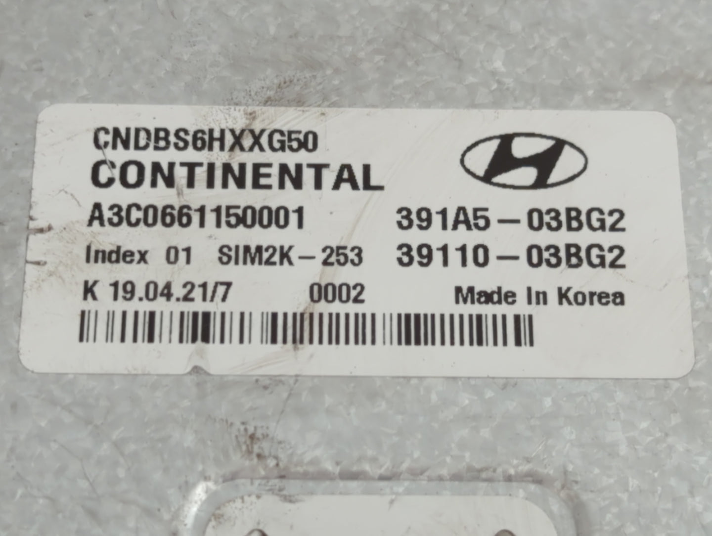 2021-2022 Hyundai Elantra PCM Engine Control Computer ECU ECM PCU OEM P/N:391A5-03BG2 39110-03BG2 Fits Fits 2021 2022 OEM Us