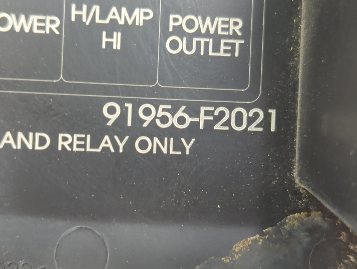 2021-2022 Hyundai Elantra Fusebox Fuse Box Panel Relay Module P/N:91956-F2021 Fits Fits 2021 2022 OEM Used Auto Parts - Oemu