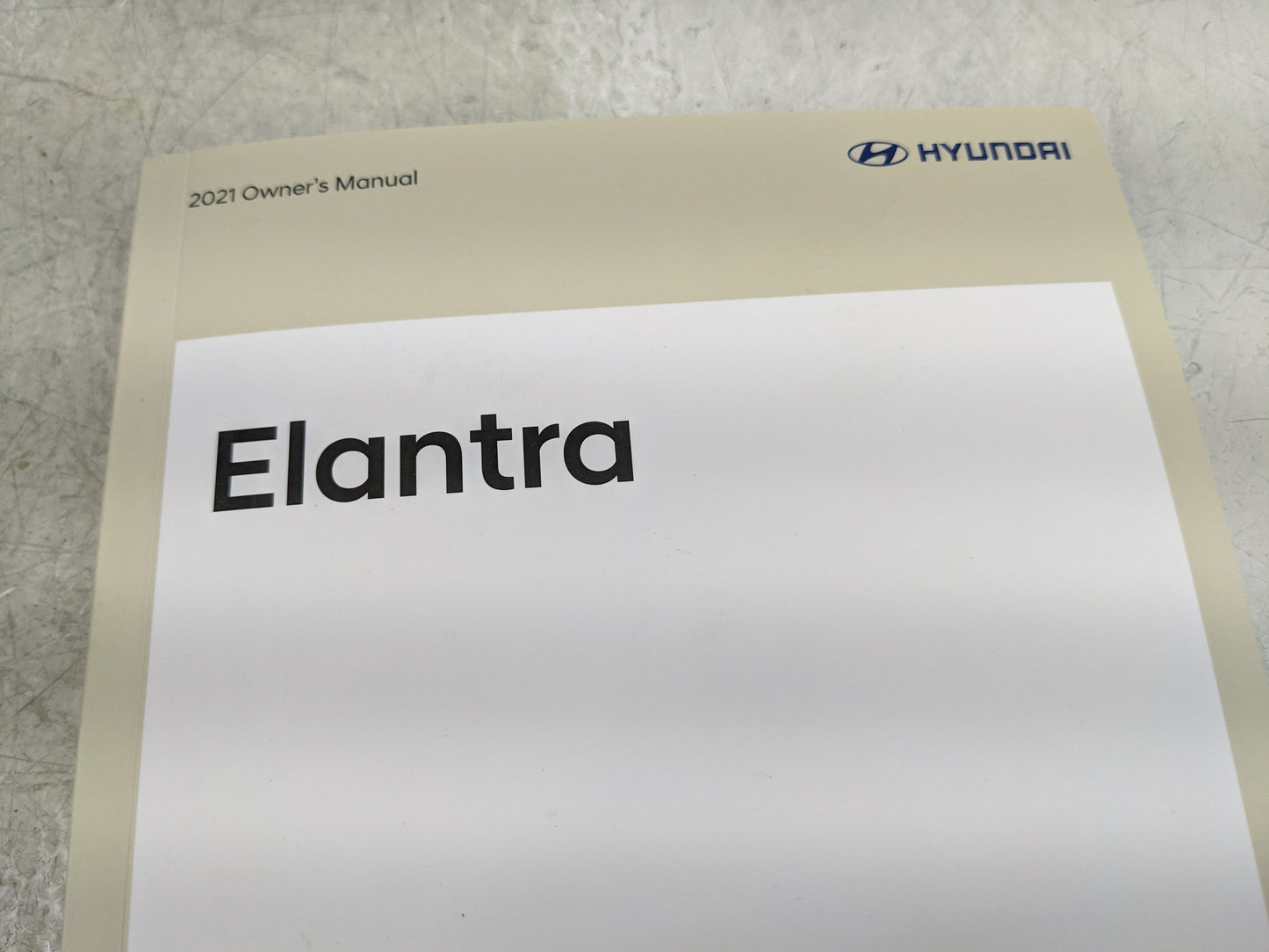 2021 Hyundai Elantra Owners Manual Book Guide OEM Used Auto Parts - Oemusedautoparts1.com