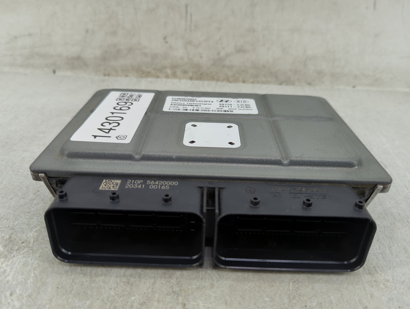 2021 Hyundai Elantra PCM Engine Control Computer ECU ECM PCU OEM P/N:39170-2JCB5 39171-2JCB5, CCN0N20NS2, CNCVD0AMFCXCSFFA F
