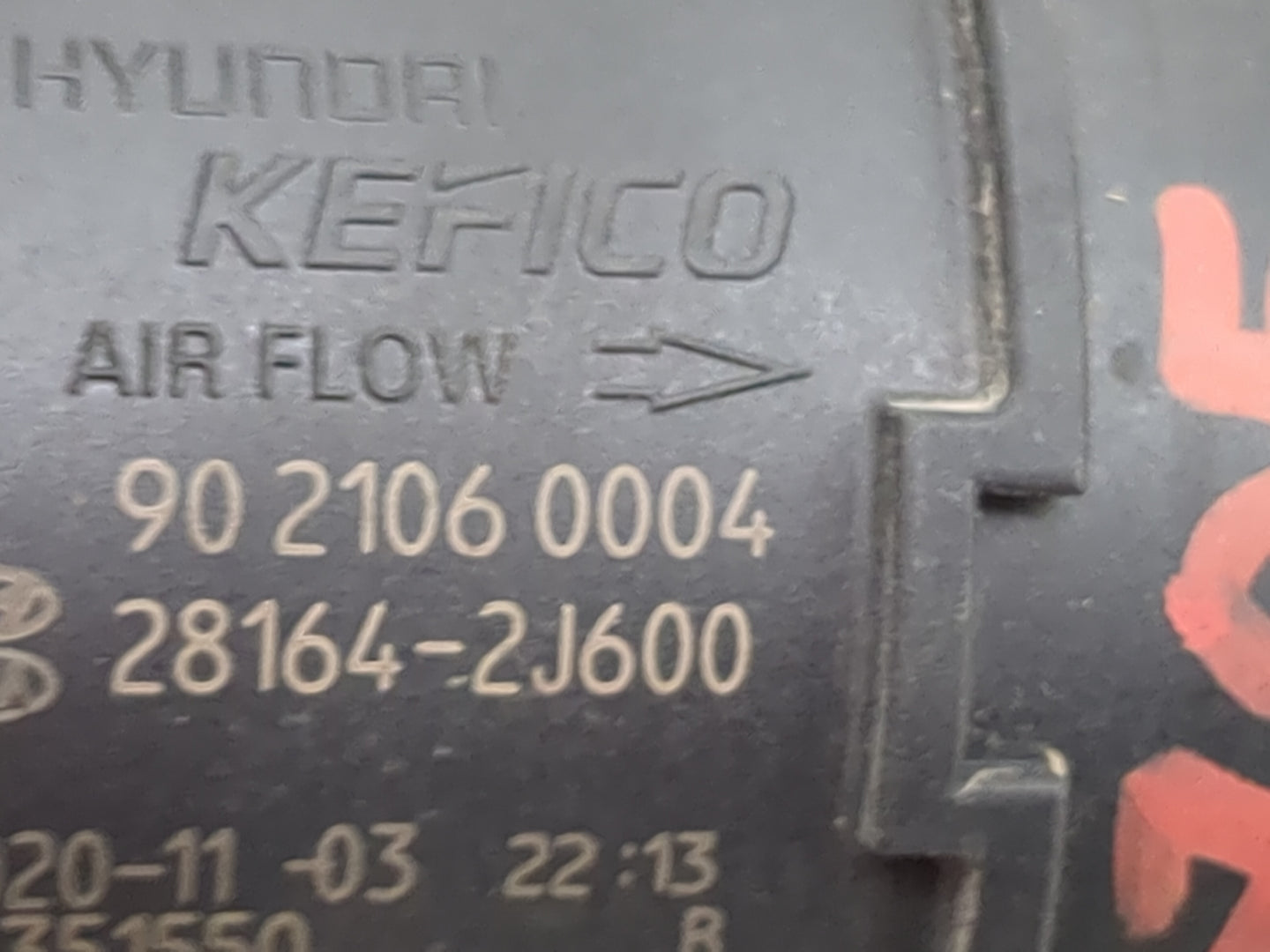 2021 Hyundai Elantra Mass Air Flow Meter Maf 1486574 - Oemusedautoparts1.com