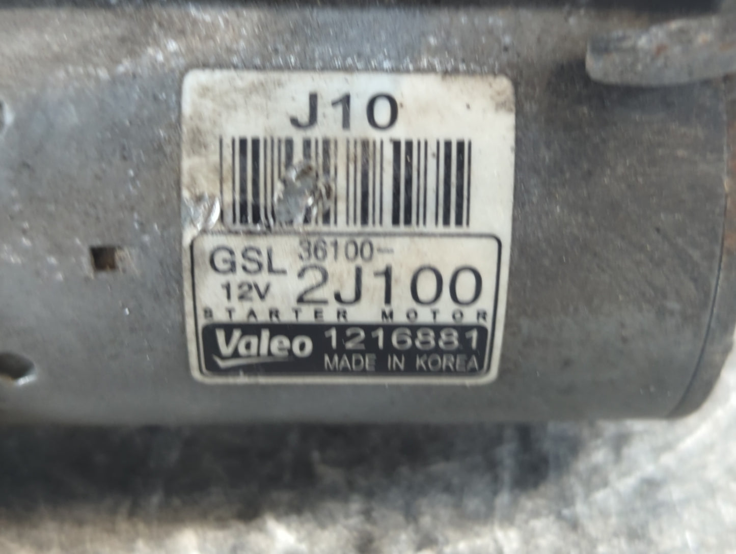 2021-2022 Hyundai Elantra Car Starter Motor Solenoid OEM P/N:1216881 36100-2J100 Fits Fits 2021 2022 OEM Used Auto Parts - O