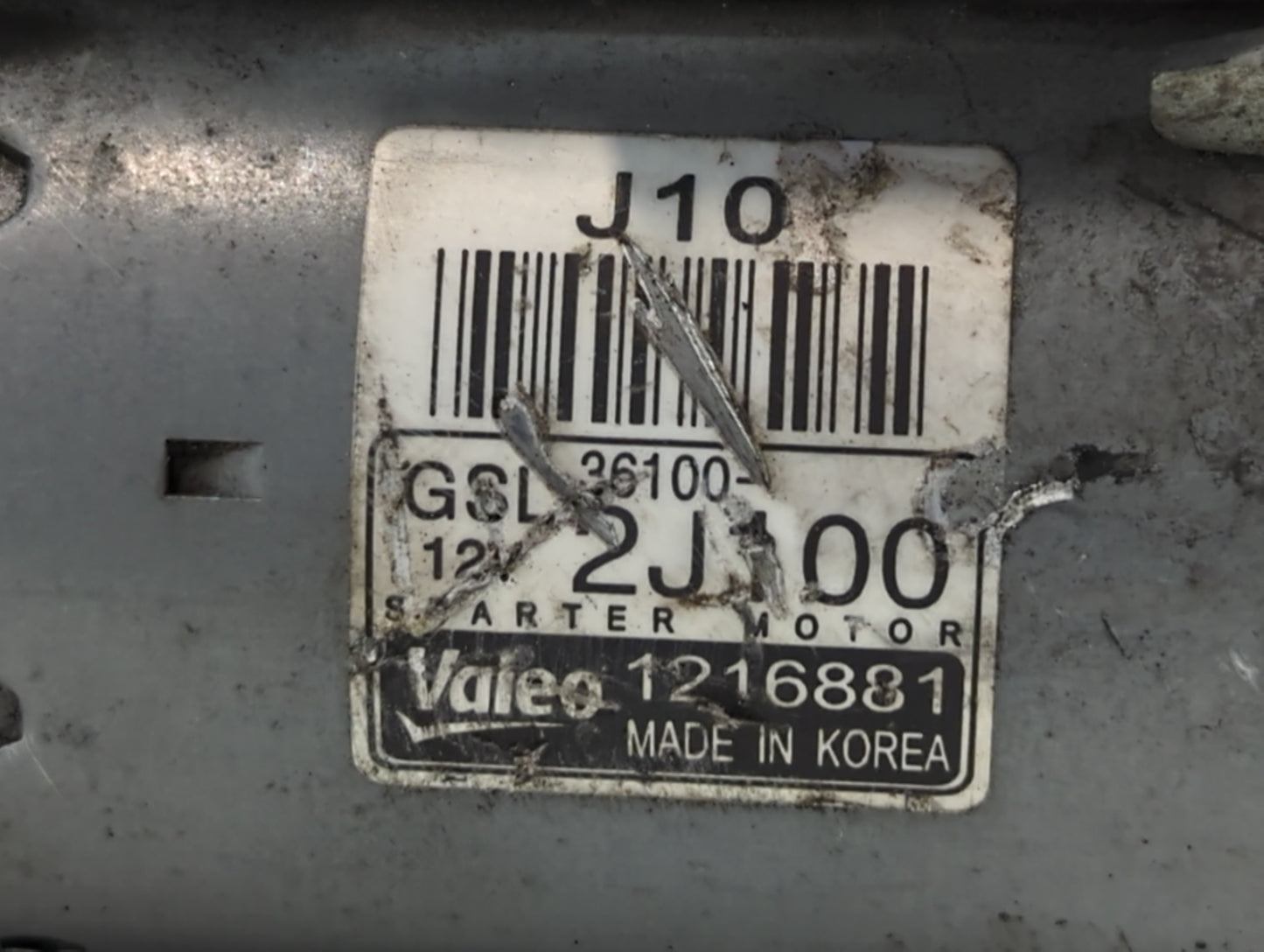 2021-2022 Hyundai Elantra Car Starter Motor Solenoid OEM P/N:1216881 36100-2J100 Fits Fits 2021 2022 OEM Used Auto Parts - O