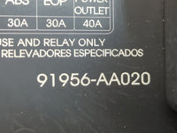 2021-2022 Hyundai Elantra Fusebox Fuse Box Panel Relay Module P/N:91956-AA020 Fits Fits 2021 2022 OEM Used Auto Parts - Oemu