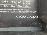 2021-2022 Hyundai Elantra Fusebox Fuse Box Panel Relay Module P/N:91956-AA020 Fits Fits 2021 2022 OEM Used Auto Parts - Oemu