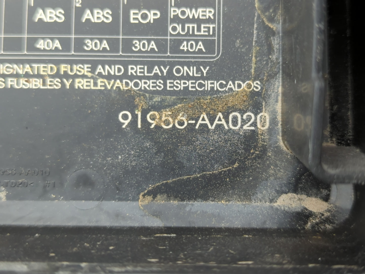 2021-2022 Hyundai Elantra Fusebox Fuse Box Panel Relay Module P/N:91956-AA020 Fits Fits 2021 2022 OEM Used Auto Parts - Oemu