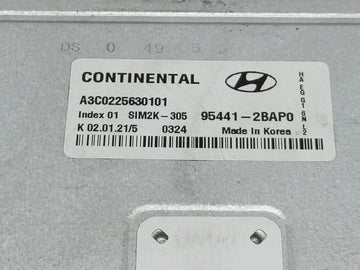 2017-2020 Hyundai Ioniq PCM Engine Control Computer ECU ECM PCU OEM P/N:95441-2BAP0 Fits Fits 2017 2018 2019 2020 OEM Used Auto Parts