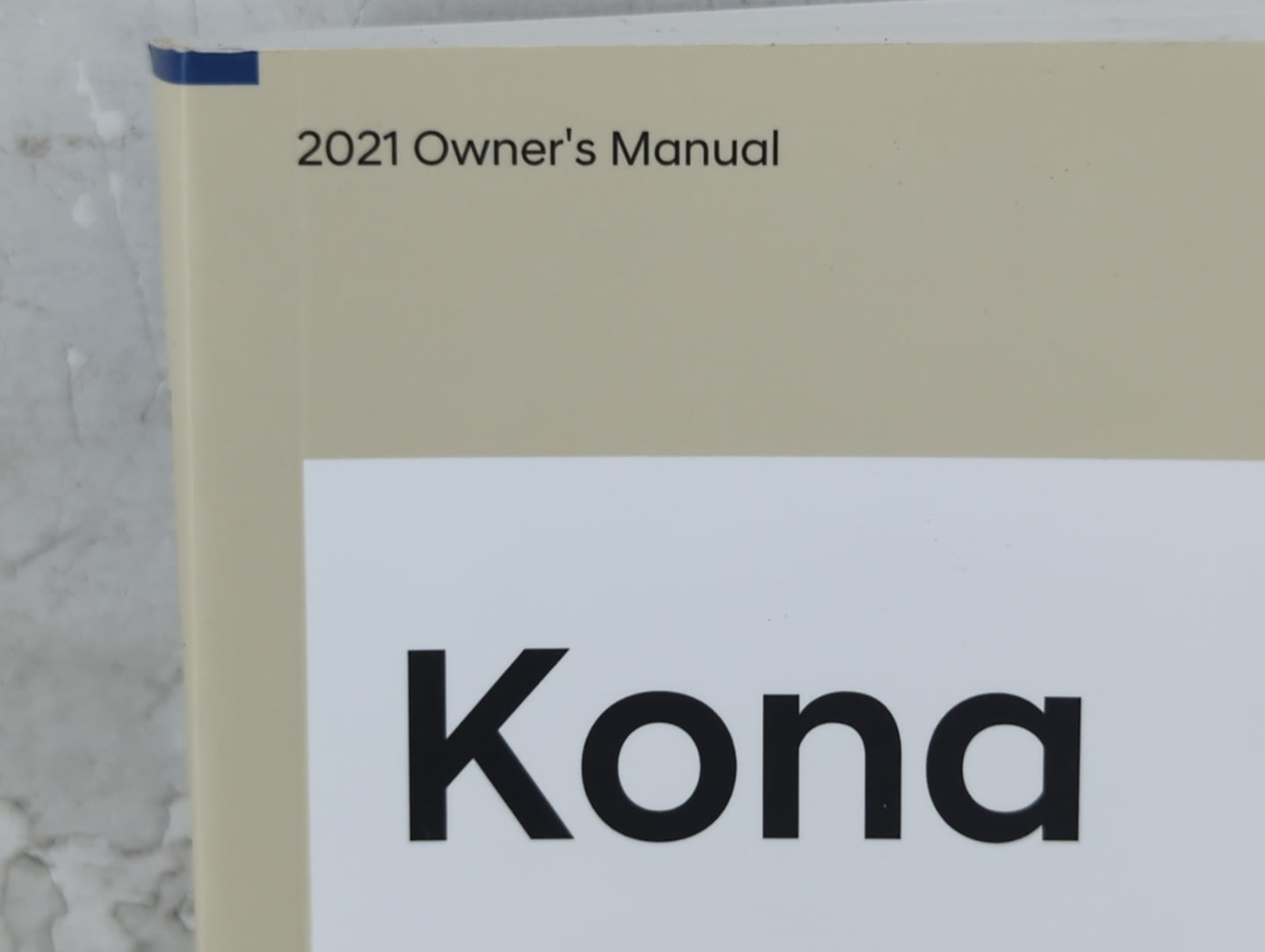 2021 Hyundai Kona Owners Manual Book Guide P/N:KJ9O-EU03F OEM Used Auto Parts - Oemusedautoparts1.com