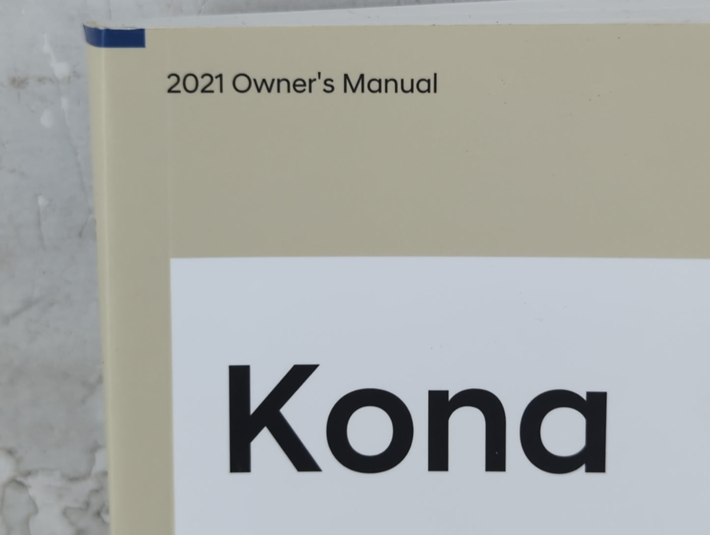 2021 Hyundai Kona Owners Manual Book Guide P/N:KJ9O-EU03F OEM Used Auto Parts - Oemusedautoparts1.com