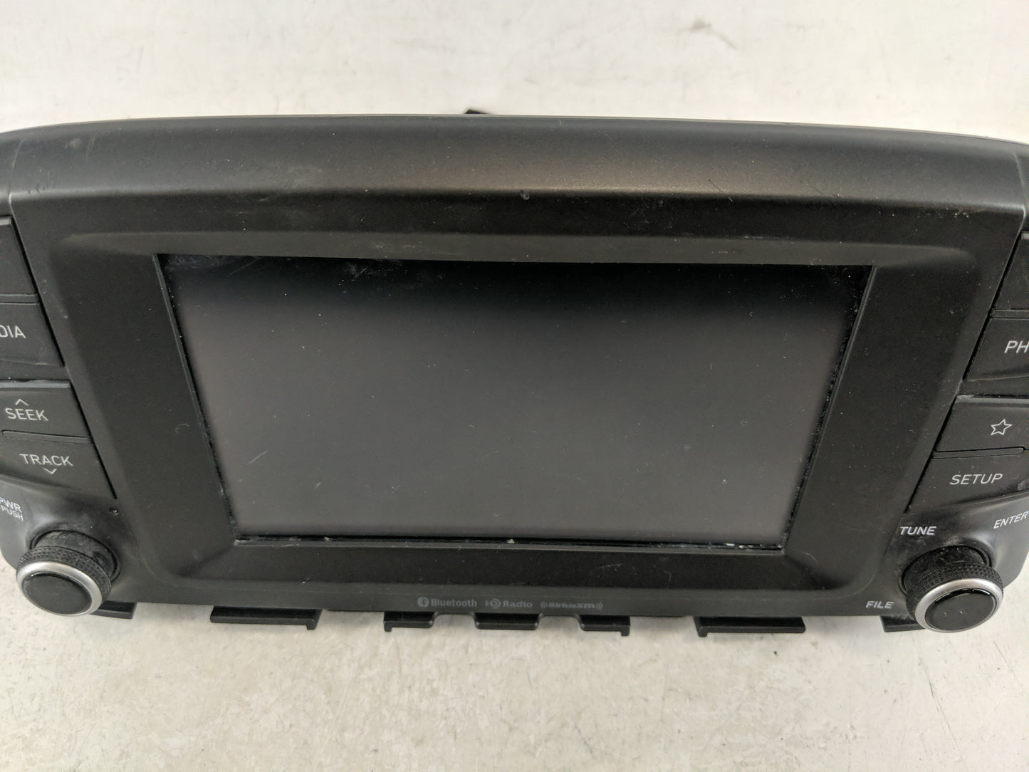 2018-2021 Hyundai Kona Radio AM FM Cd Player Receiver Replacement P/N:96160-J9110TMT Fits Fits 2018 2019 2020 2021 OEM Used 