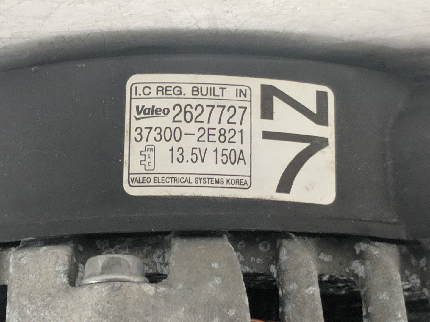 2018-2021 Hyundai Kona Alternator Replacement Generator Charging Assembly Engine OEM P/N:37300-2E821 Fits OEM Used Auto Part