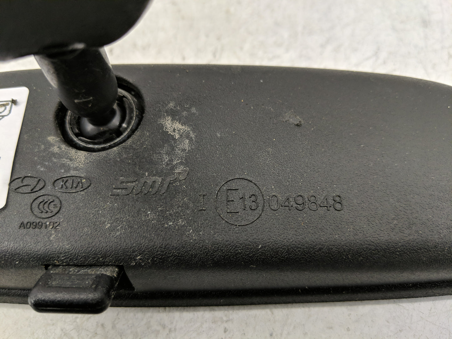 2018-2021 Hyundai Kona Interior Rear View Mirror Replacement OEM P/N:A099102 Fits OEM Used Auto Parts - Oemusedautoparts1.co