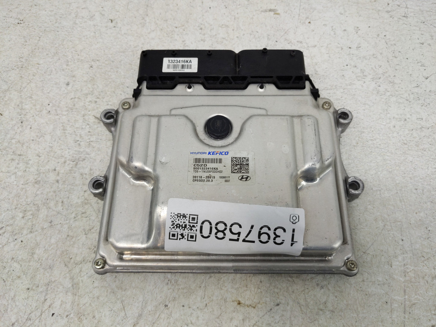 2020-2021 Hyundai Kona PCM Engine Control Computer ECU ECM PCU OEM P/N:39118-2B819 Fits Fits 2020 2021 OEM Used Auto Parts -