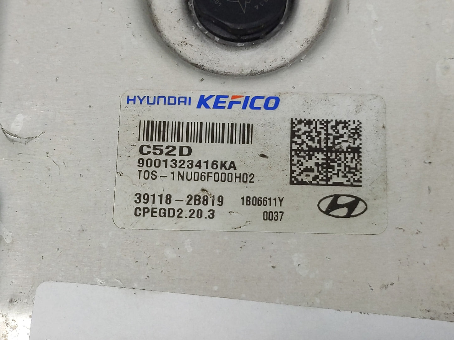 2020-2021 Hyundai Kona PCM Engine Control Computer ECU ECM PCU OEM P/N:39118-2B819 Fits Fits 2020 2021 OEM Used Auto Parts -