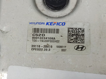 2020-2021 Hyundai Kona PCM Engine Control Computer ECU ECM PCU OEM P/N:39118-2B819 Fits Fits 2020 2021 OEM Used Auto Parts