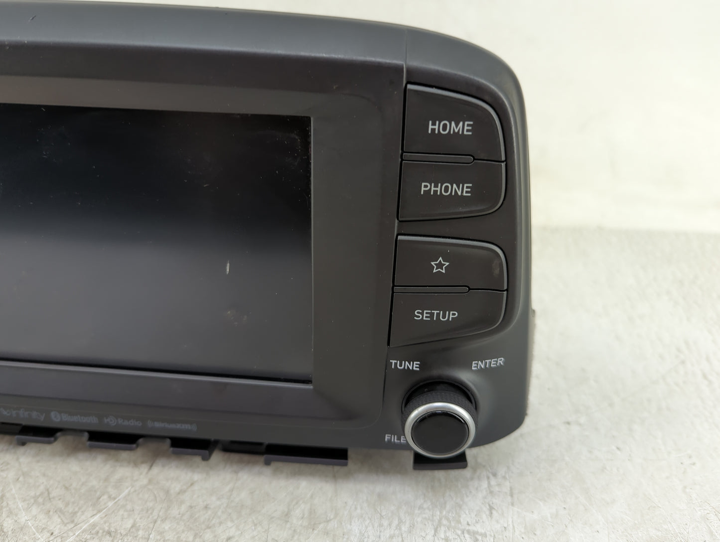 2018-2021 Hyundai Kona Radio AM FM Cd Player Receiver Replacement P/N:96160-J9160TMT Fits Fits 2018 2019 2020 2021 OEM Used 