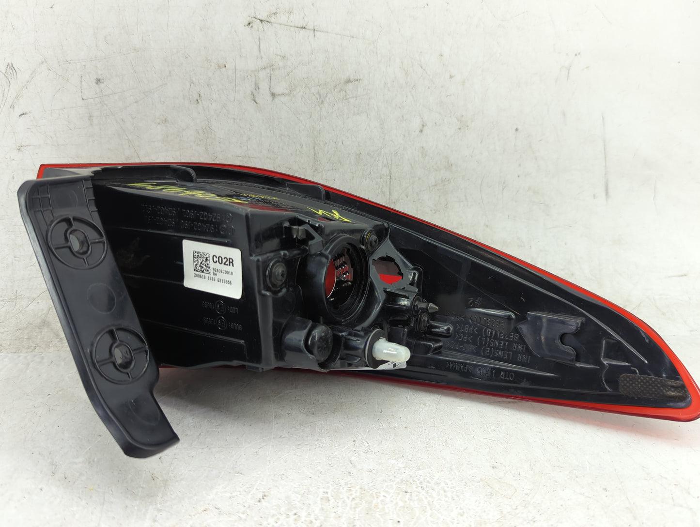 2018-2021 Hyundai Kona Tail Light Assembly Passenger Right OEM P/N:92402J9010 Fits Fits 2018 2019 2020 2021 OEM Used Auto Pa