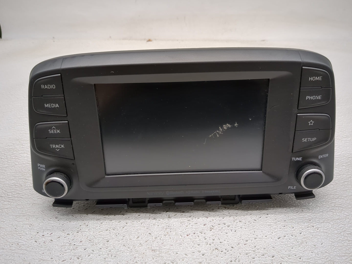 2019-2021 Hyundai Kona Radio AM FM Cd Player Receiver Replacement P/N:96160-J9160TMT Fits Fits 2019 2020 2021 OEM Used Auto 