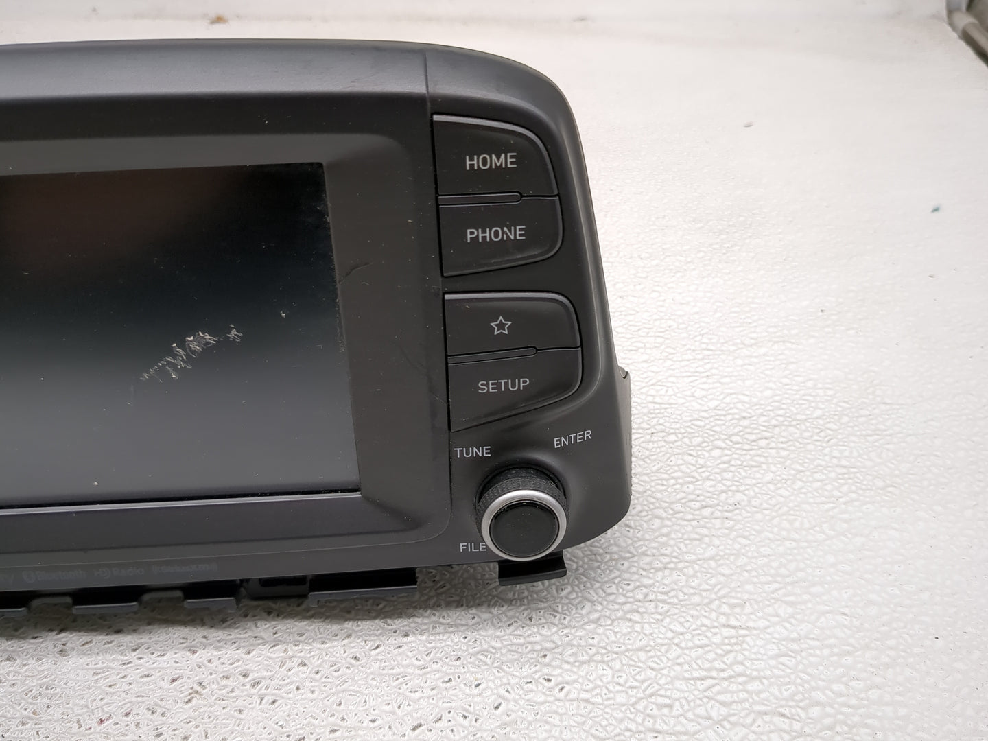 2019-2021 Hyundai Kona Radio AM FM Cd Player Receiver Replacement P/N:96160-J9160TMT Fits Fits 2019 2020 2021 OEM Used Auto 
