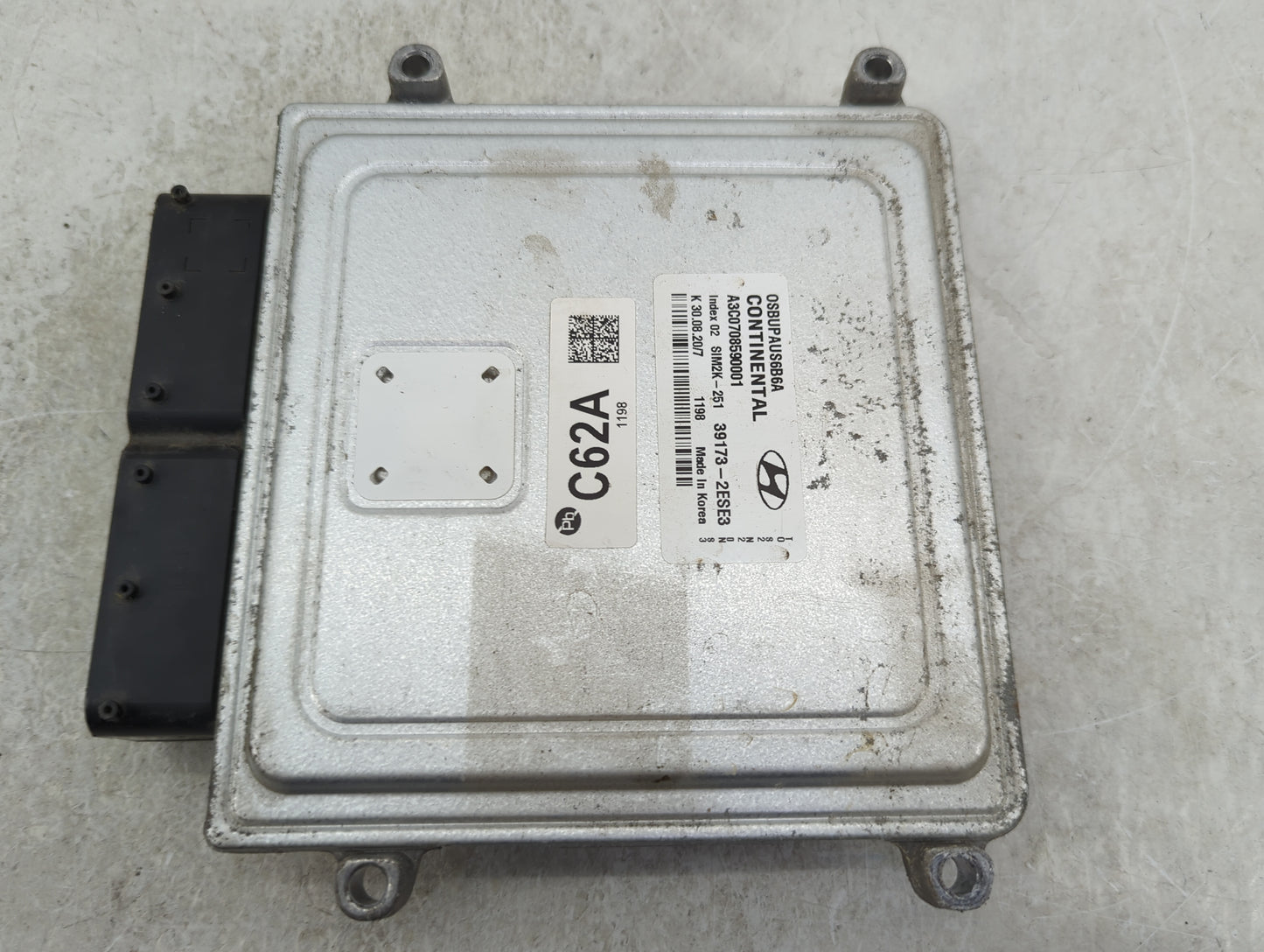 2020-2021 Hyundai Kona PCM Engine Control Computer ECU ECM PCU OEM P/N:39173-2ESE3 SIM2K-251, A3C0708590001 Fits Fits 2020 2
