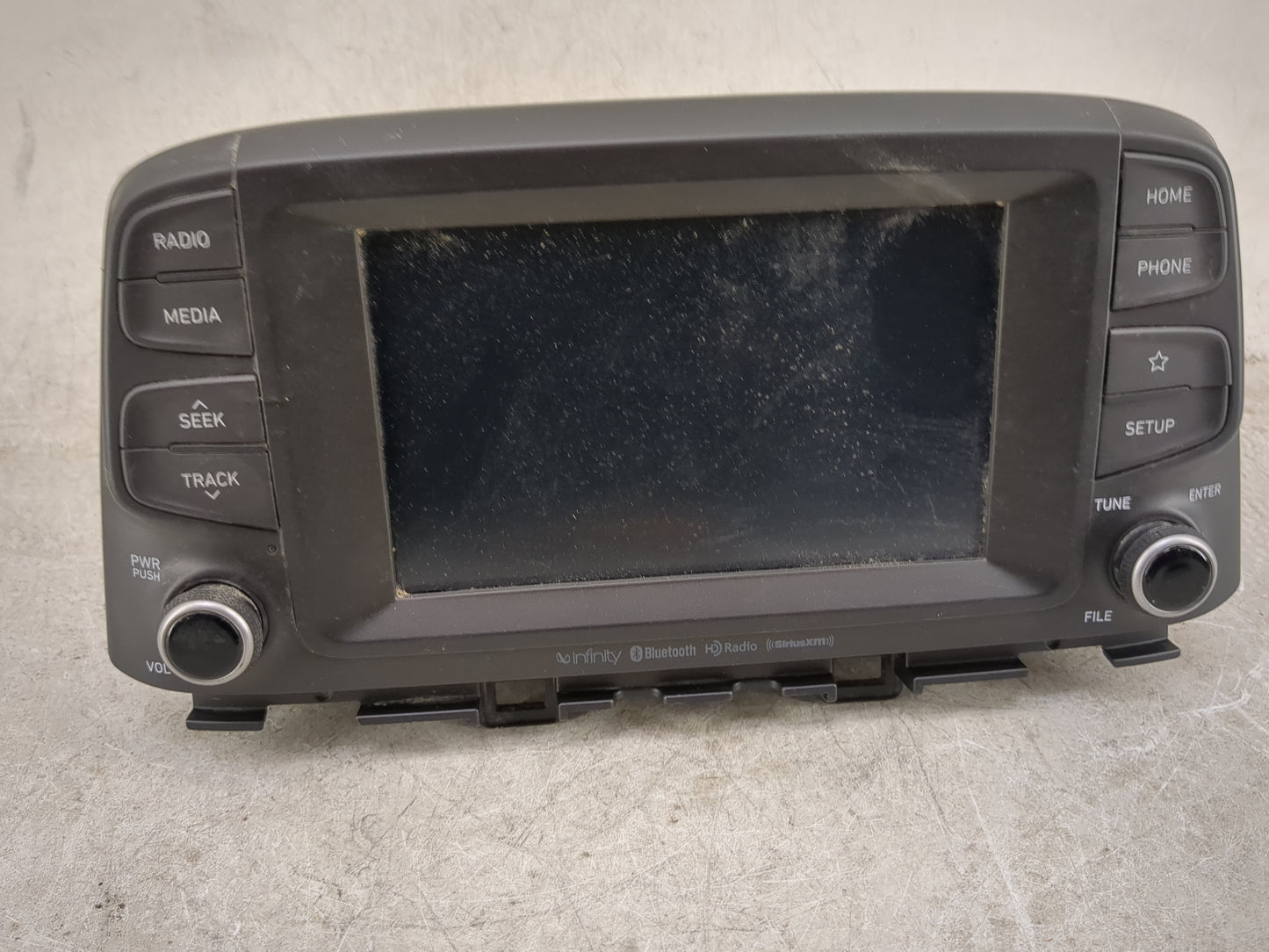 2019-2021 Hyundai Kona Radio AM FM Cd Player Receiver Replacement P/N:96160-J9160TMT Fits Fits 2019 2020 2021 OEM Used Auto 