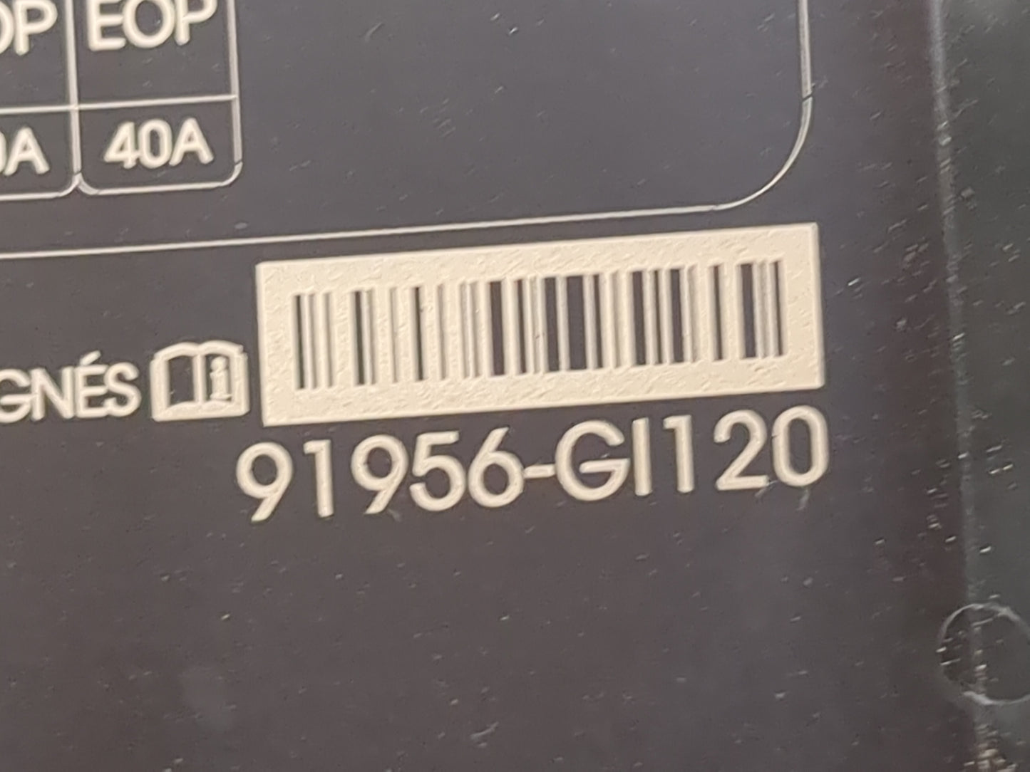 2018-2021 Hyundai Kona Fusebox Fuse Box Panel Relay Module P/N:91956-GI120 18980-09632, 18980-09610 Fits Fits 2018 2019 2020