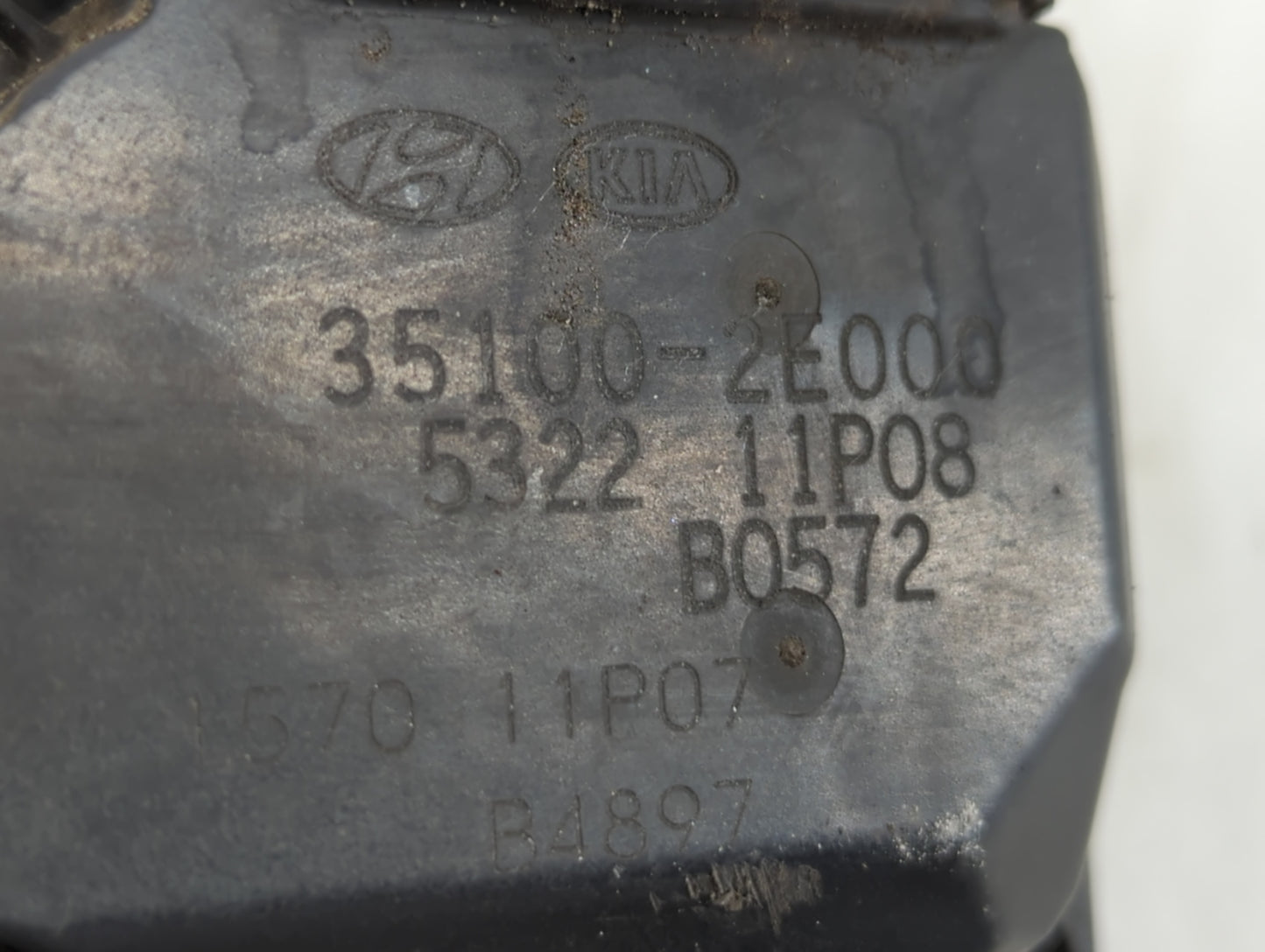 2018-2021 Hyundai Kona Throttle Body P/N:35100-2E000 Fits Fits 2012 2013 2014 2015 2016 2018 2019 2020 2021 OEM Used Auto Pa