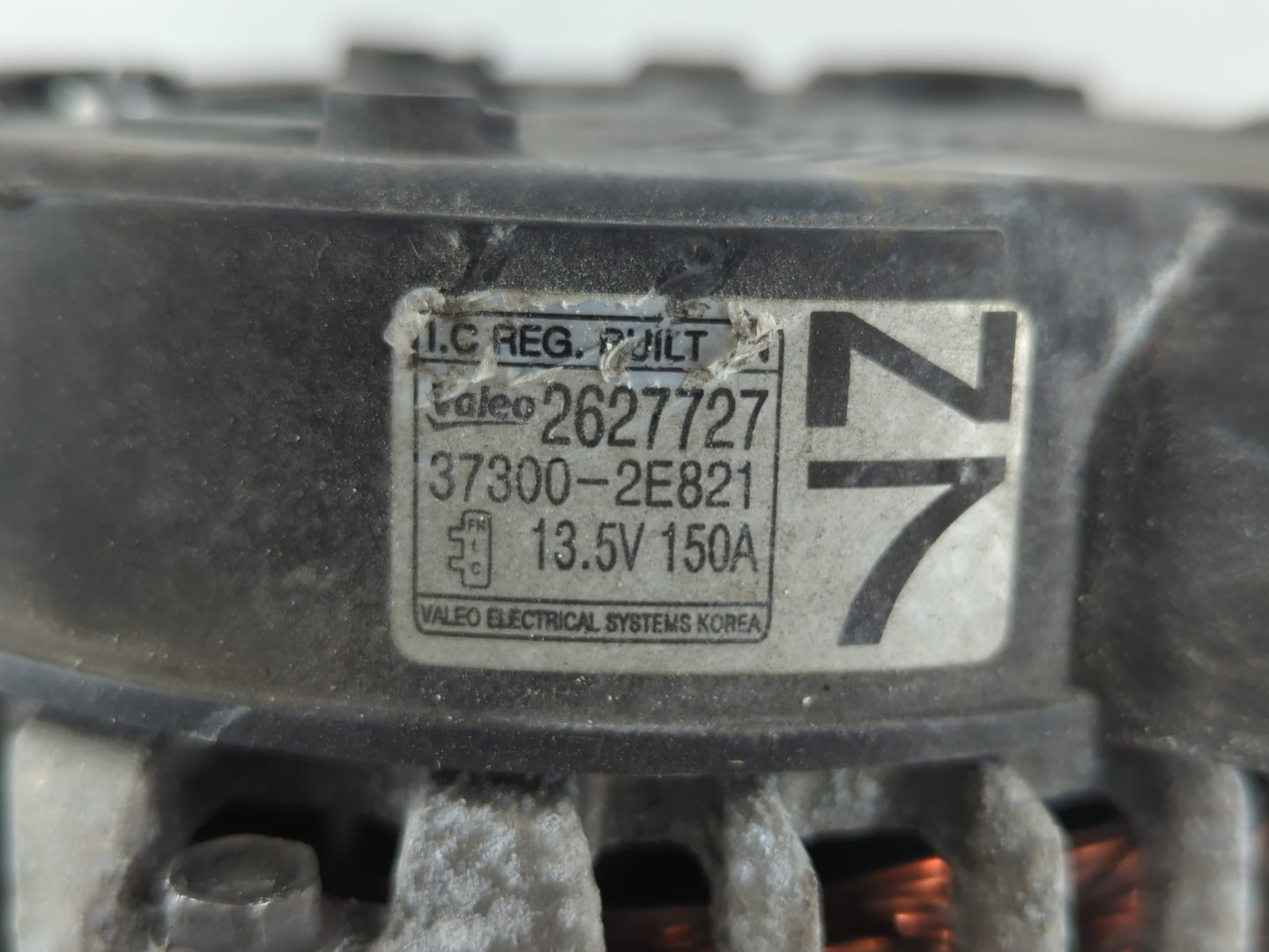 2018-2021 Hyundai Kona Alternator Replacement Generator Charging Assembly Engine OEM P/N:2627727 37300-2E821 Fits OEM Used A