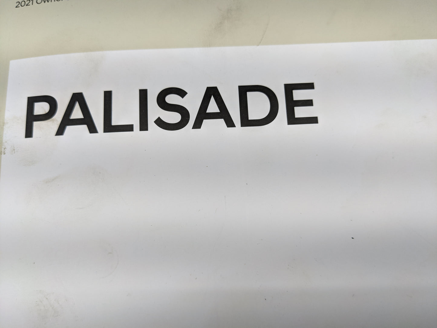 2021 Hyundai Palisade Owners Manual Book Guide OEM Used Auto Parts - Oemusedautoparts1.com