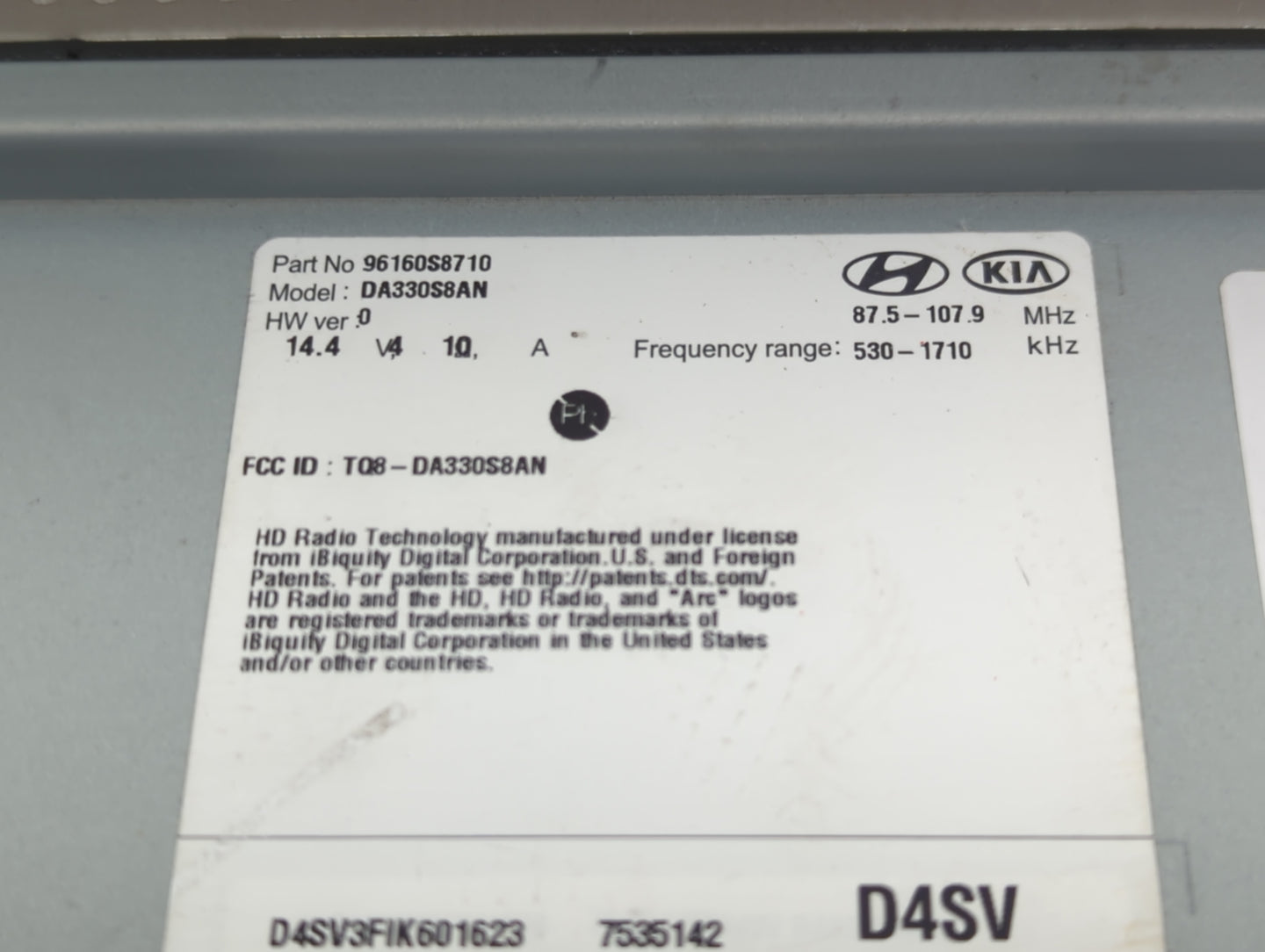 2021 Hyundai Palisade Information Display Screen - Oemusedautoparts1.com