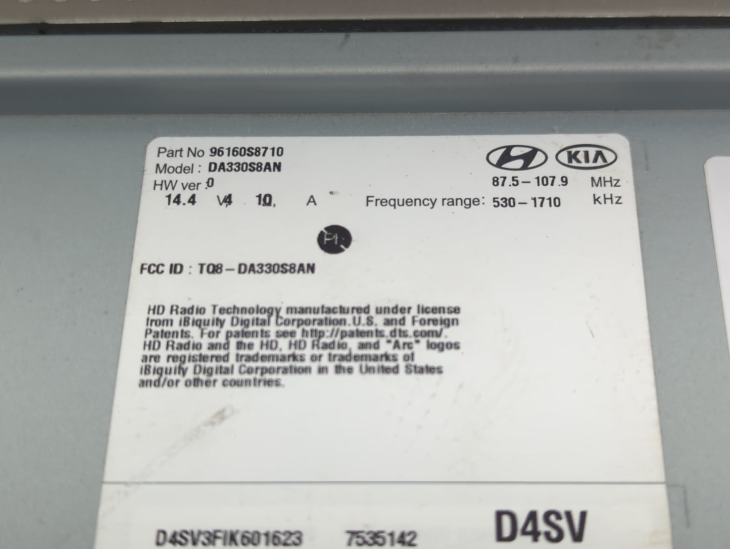 2021 Hyundai Palisade Information Display Screen - Oemusedautoparts1.com