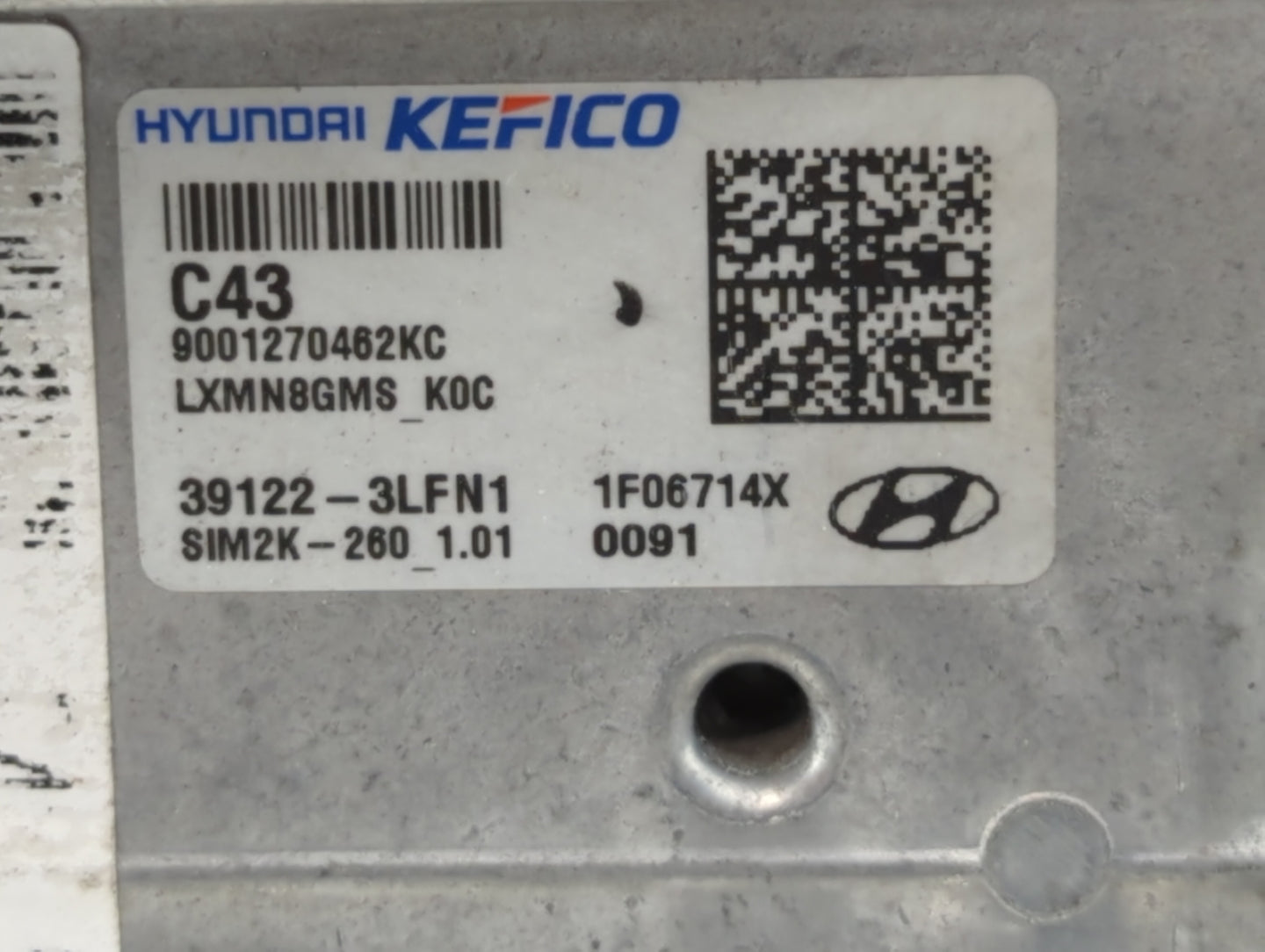 2020-2022 Hyundai Palisade PCM Engine Control Computer ECU ECM PCU OEM P/N:39122-3LFN1 Fits Fits 2020 2021 2022 OEM Used Aut