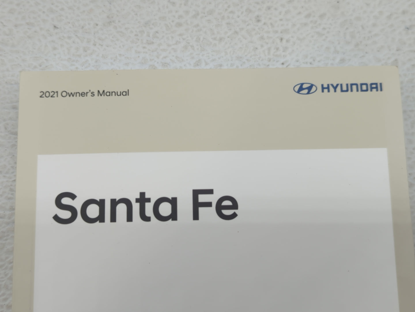2021 Hyundai Santa Fe Owners Manual Book Guide OEM Used Auto Parts - Oemusedautoparts1.com