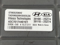 2021 Hyundai Santa Fe PCM Engine Control Computer ECU ECM PCU OEM P/N:39110-2S274 39100-2S274 Fits OEM Used Auto Parts - Oem