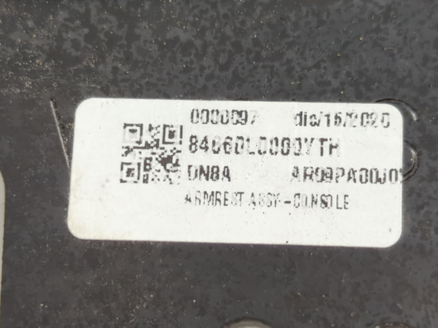2021 Hyundai Sonata Center Console Armrest Cover Lid Fits OEM Used Auto Parts - Oemusedautoparts1.com