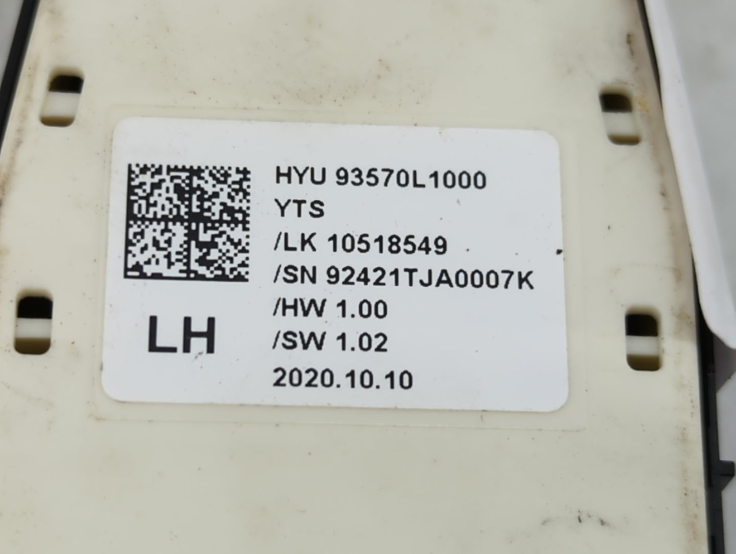 2020-2023 Hyundai Sonata Master Power Window Switch Replacement Driver Side Left P/N:93570L1000 Fits Fits 2020 2021 2022 202