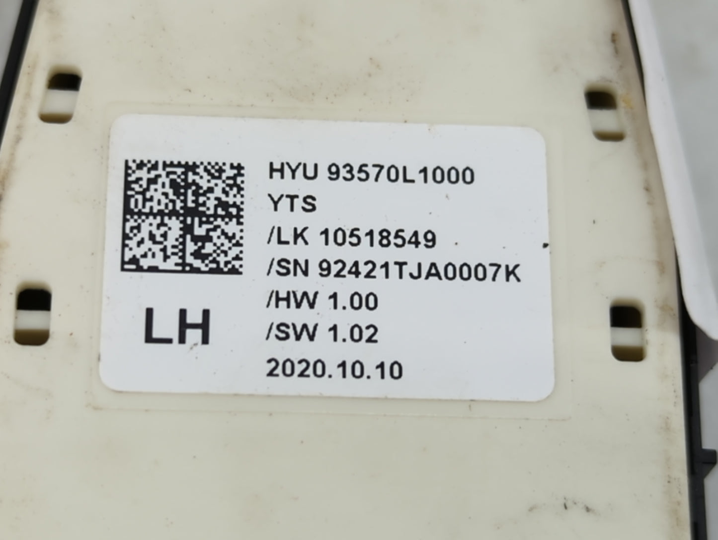 2020-2023 Hyundai Sonata Master Power Window Switch Replacement Driver Side Left P/N:93570L1000 Fits Fits 2020 2021 2022 202