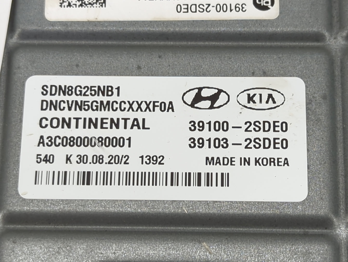 2021 Hyundai Sonata PCM Engine Control Computer ECU ECM PCU OEM P/N:39100-2SDE0 39103-2SDE0 Fits OEM Used Auto Parts - Oemus