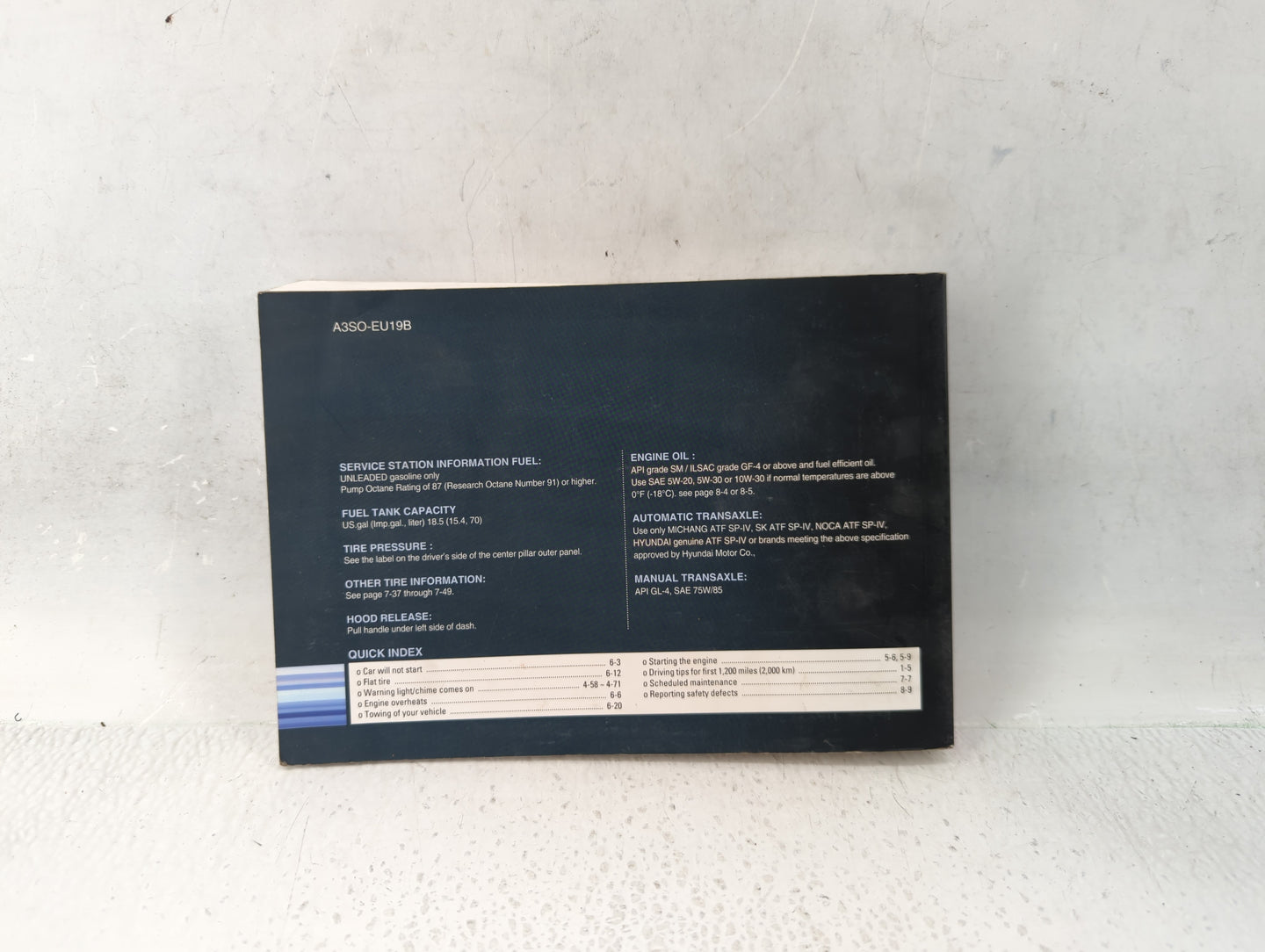 2021 Hyundai Sonata Owners Manual Book Guide P/N:A3S0-EU19B OEM Used Auto Parts - Oemusedautoparts1.com
