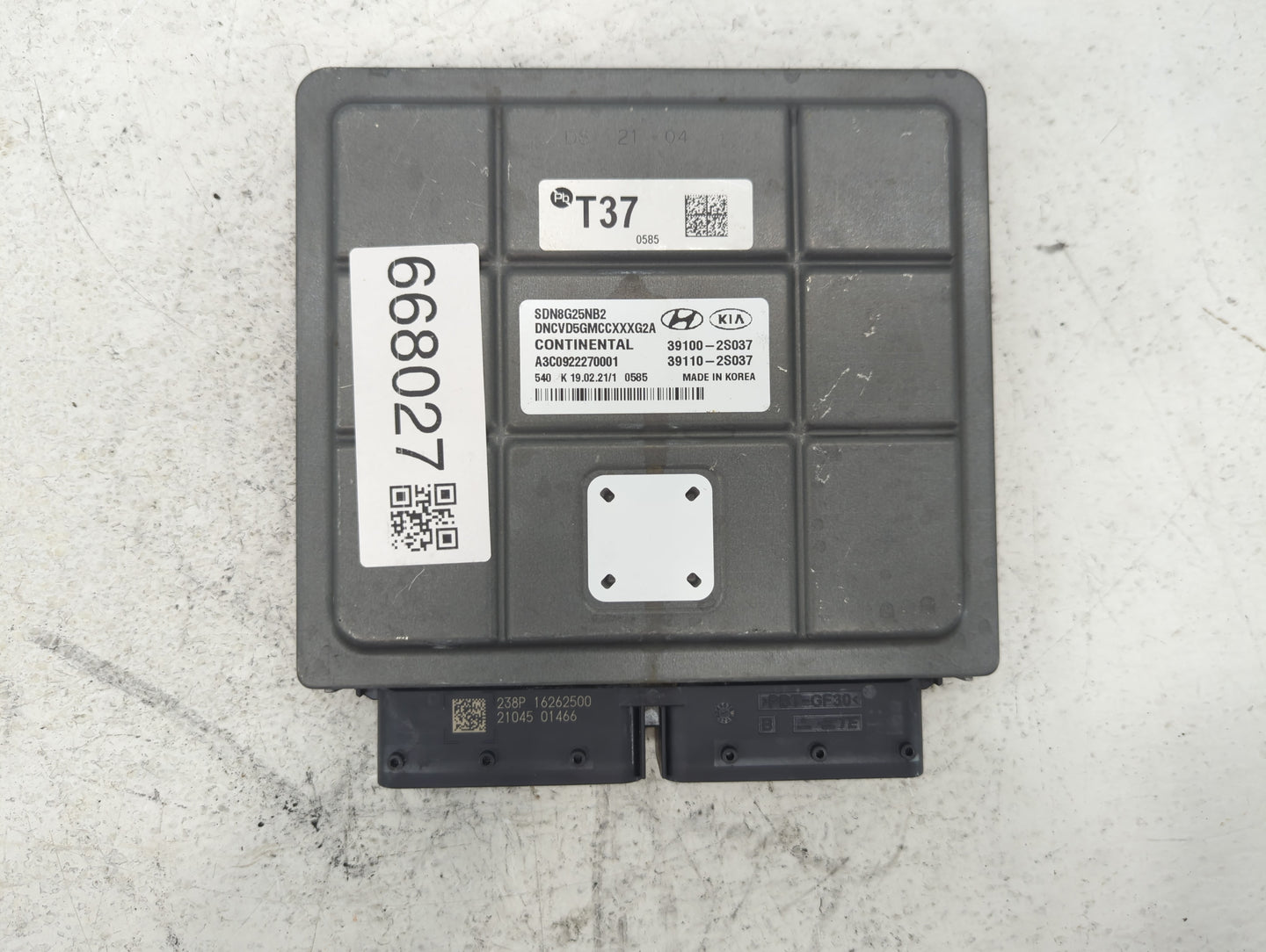 2021 Hyundai Sonata PCM Engine Control Computer ECU ECM PCU OEM P/N:39110-2S037 39100-2S037 Fits OEM Used Auto Parts - Oemus